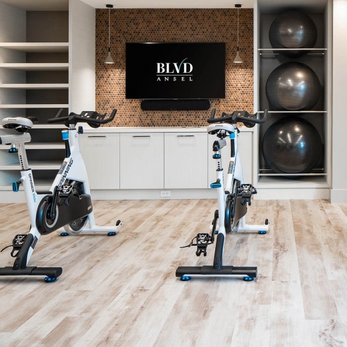 Fitness Center spin cycles in fitness center